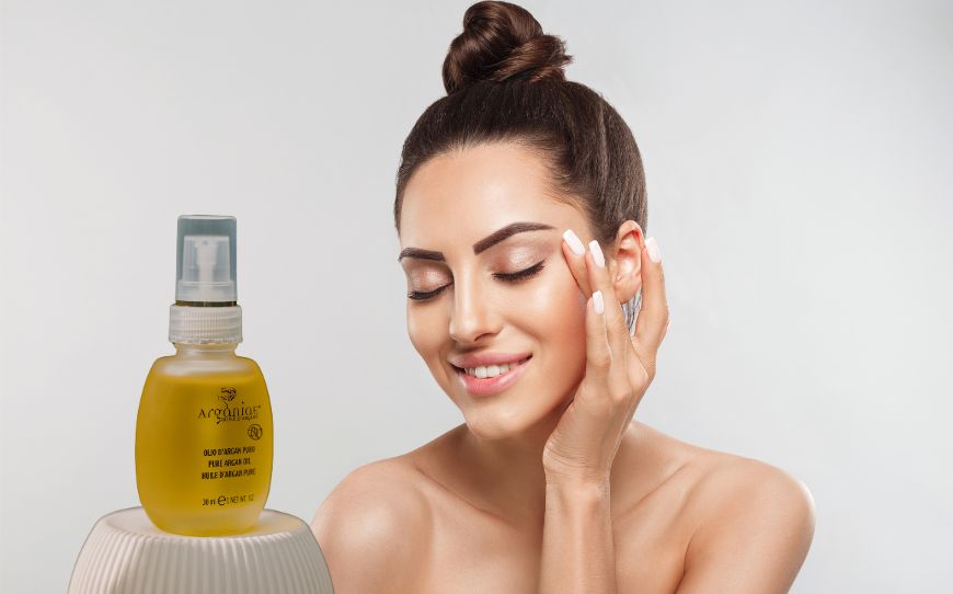 olio da massaggio per viso antiage antirughe | Arganiae
